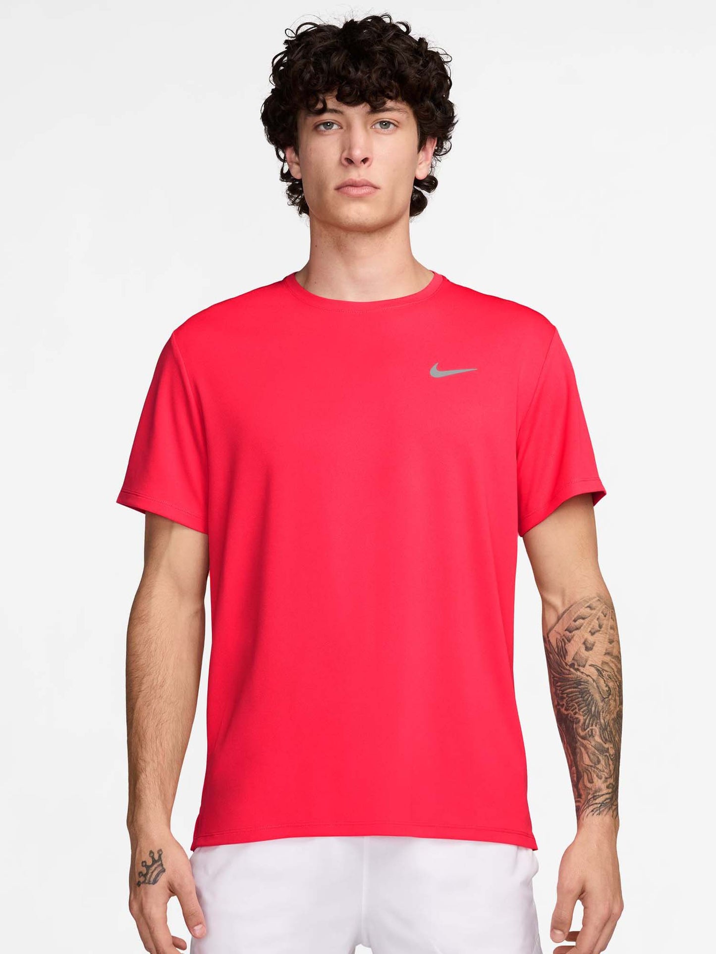 T-SHIRT RUNNING NIKE DA UOMO CORALLO