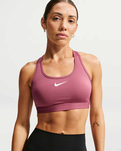 Nike Swoosh Medium Support, reggiseno sportivo da Donna rosa