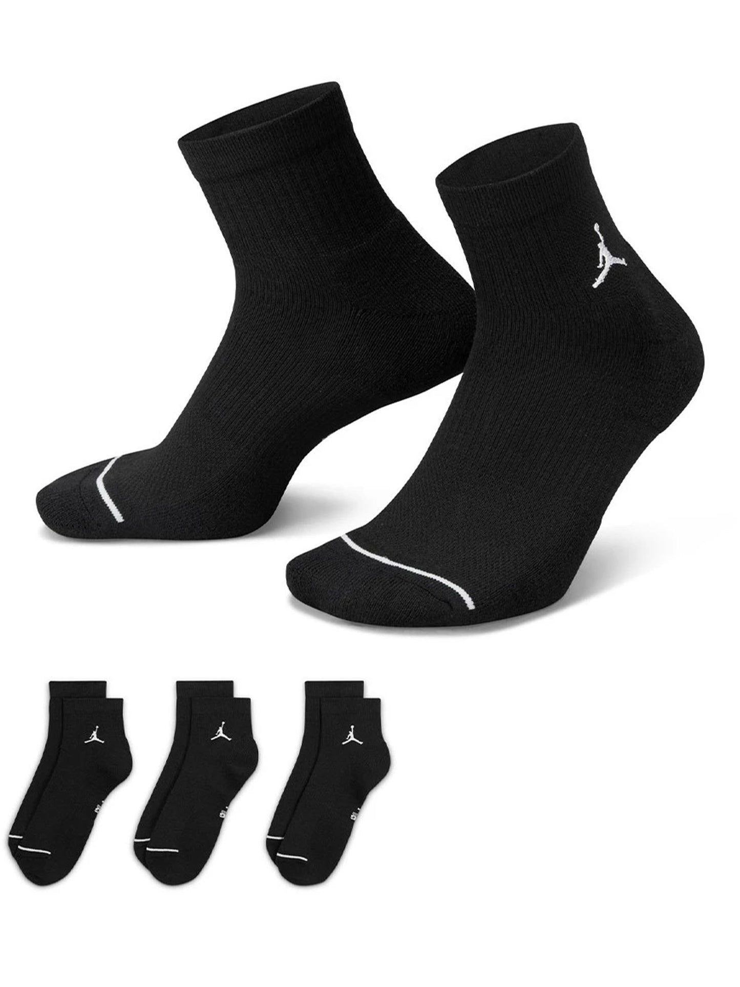 JORDAN CALZE 3 PZ - NERO