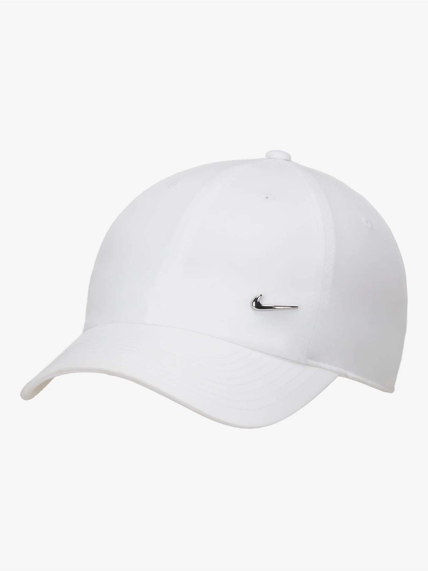 Cappello Nike Dri-FIT Club unisex adulto bianco con logo metallico