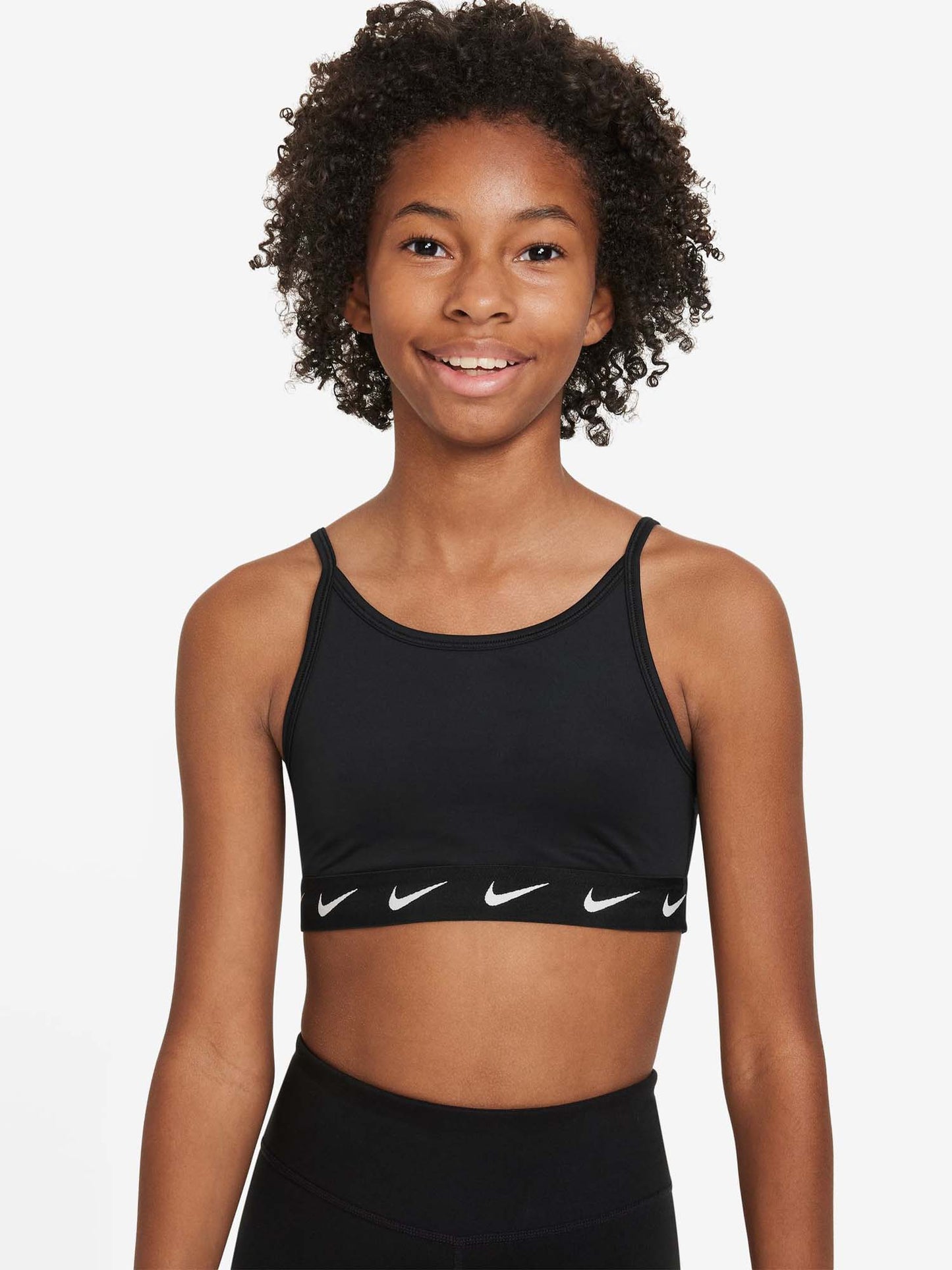Bra sportivo Nike con spalline sottili nero da Bambina