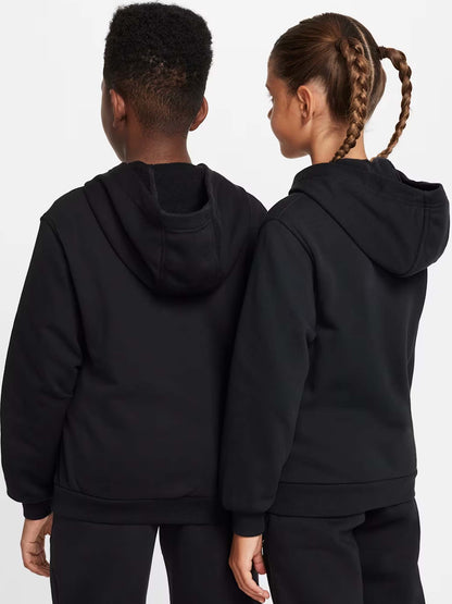 Nike Club Fleece, felpa unisex bambino nero