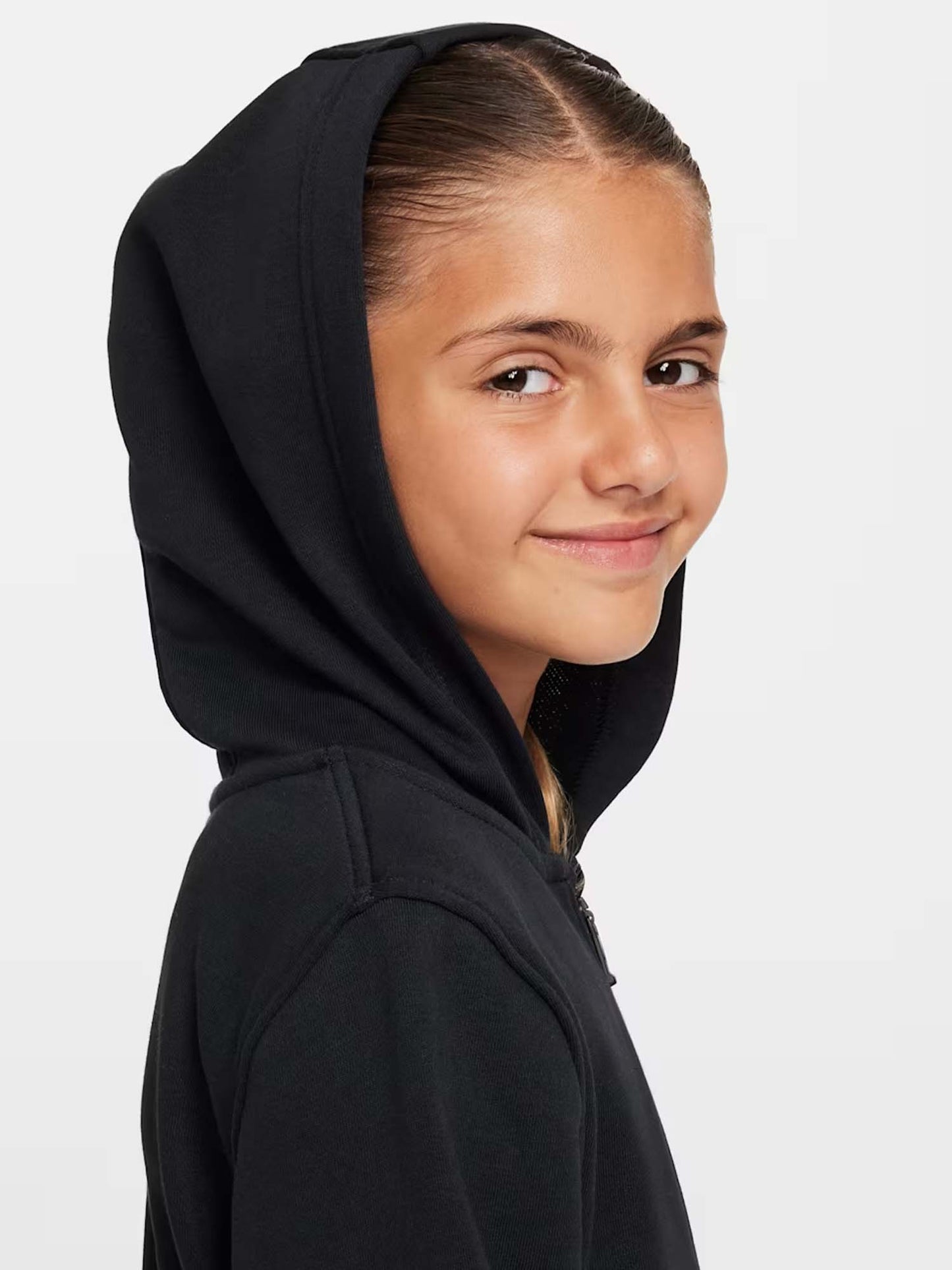 Nike Club Fleece, felpa unisex bambino nero