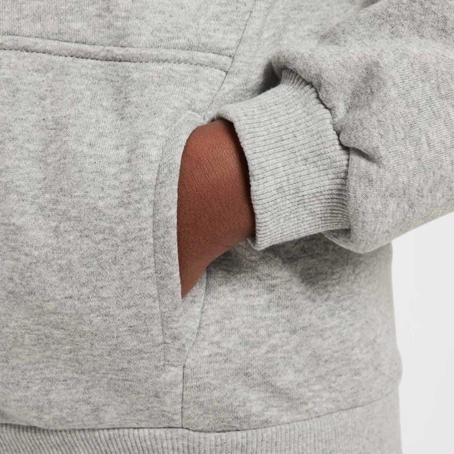 Nike Club Fleece, felpa unisex bambino grigia