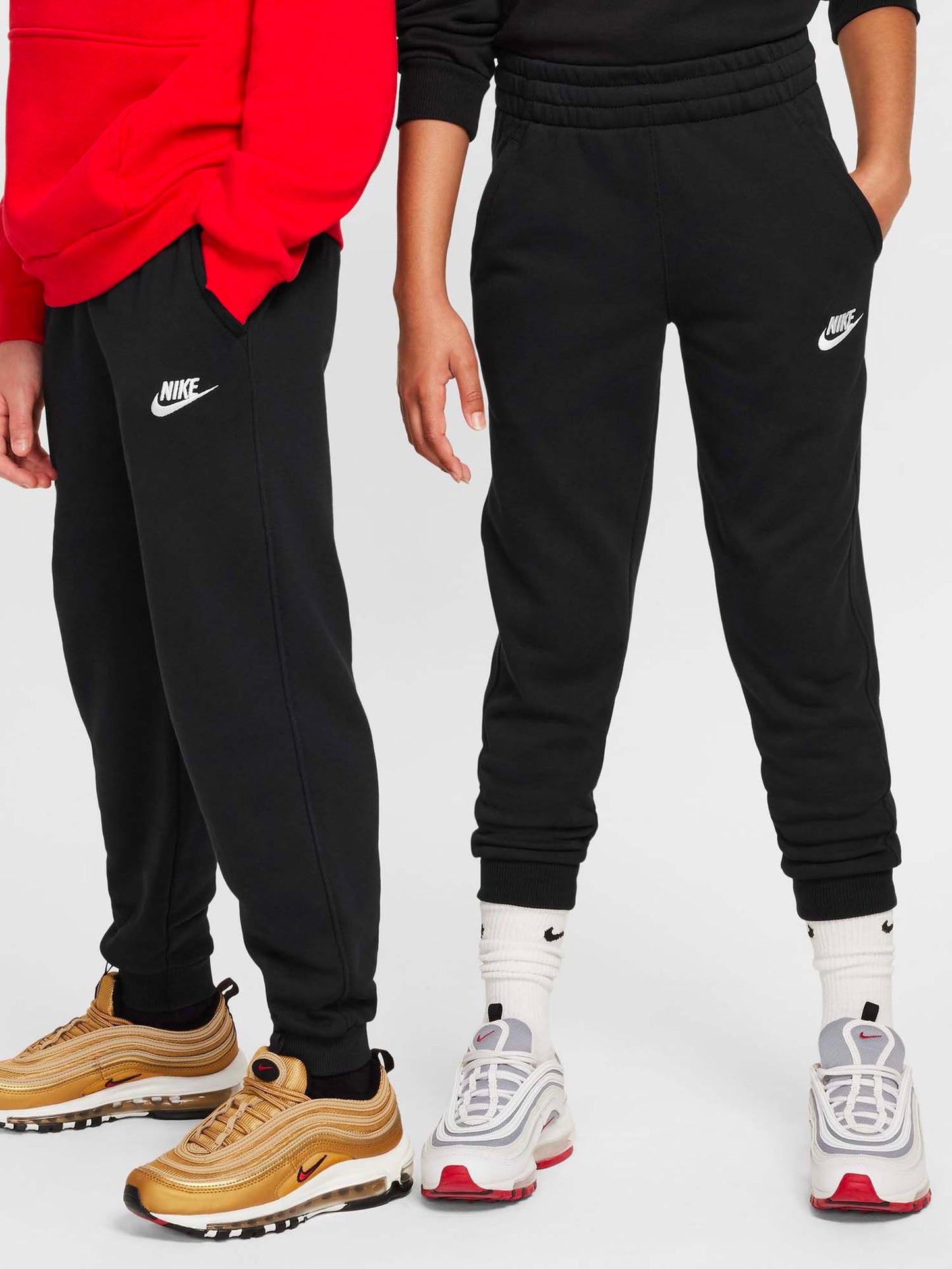 Pantaloni sportivi Nike Club in cotone nero unisex bambino