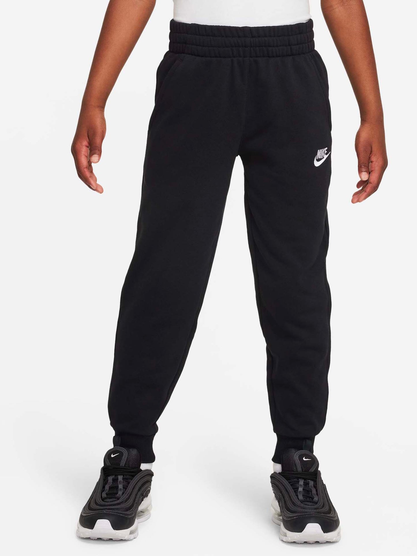 Pantaloni sportivi Nike Club in cotone nero unisex bambino
