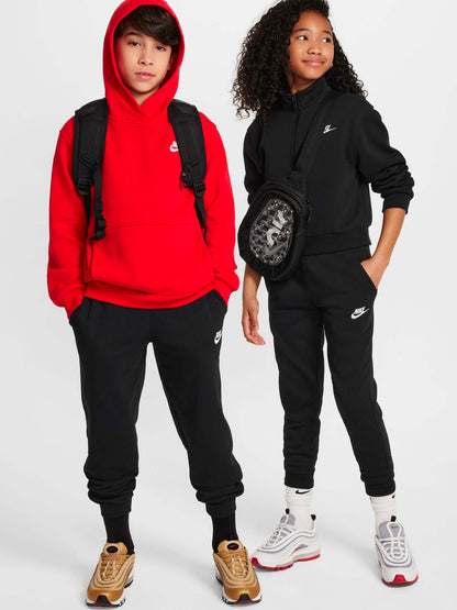Nike b.pantalone ft pantalone da bambino/a nero-bianco