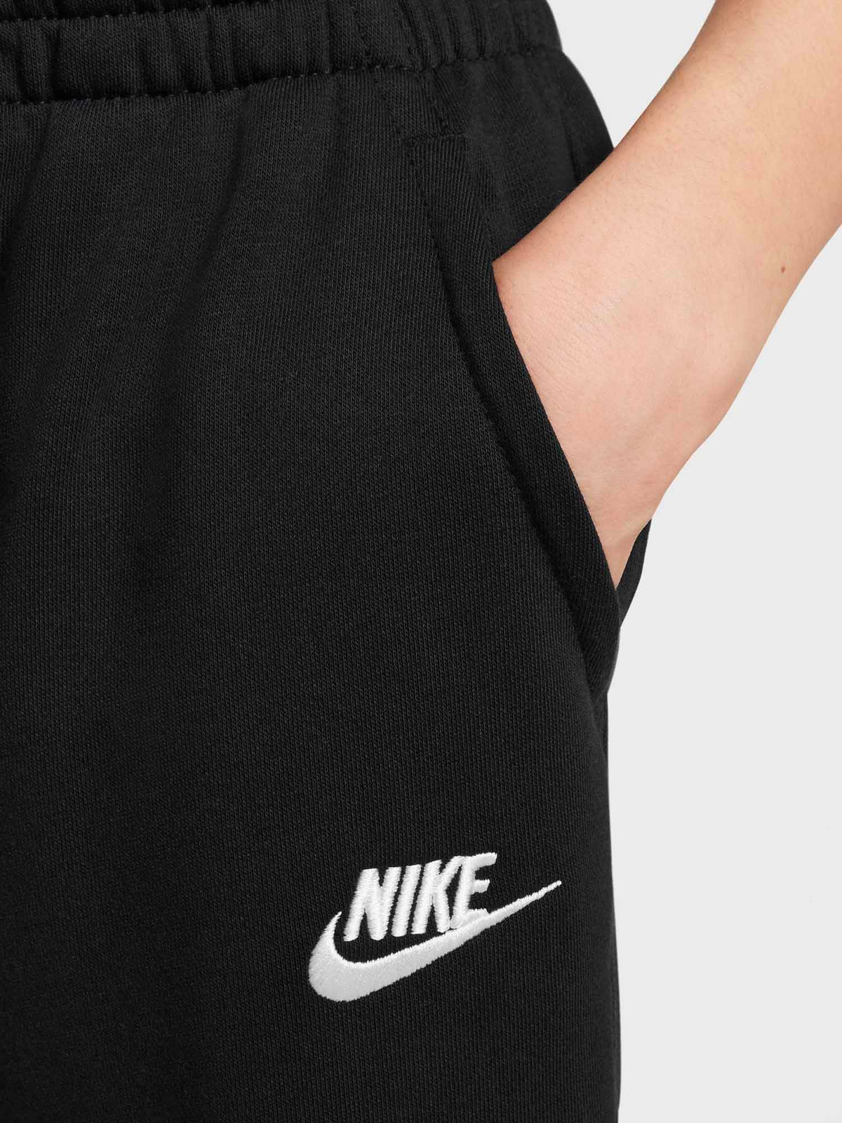 Nike b.pantalone ft pantalone da bambino/a nero-bianco