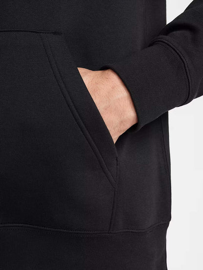 FELPA CLUB CON CAPPUCCIO NIKE DA UOMO NERO