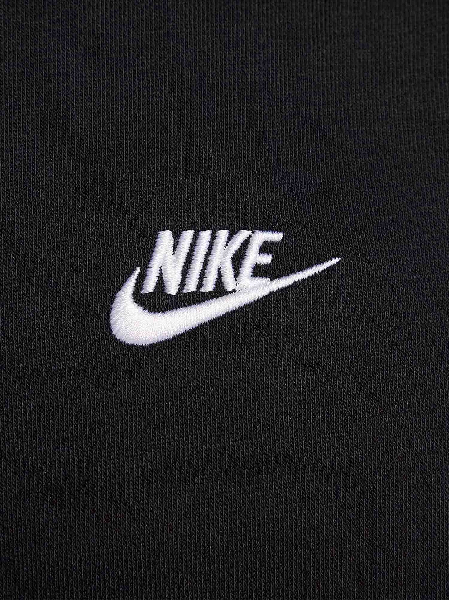FELPA CLUB CON CAPPUCCIO NIKE DA UOMO NERO