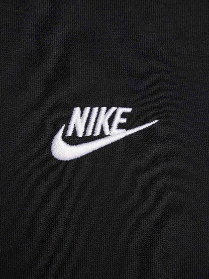 FELPA CLUB CON CAPPUCCIO NIKE DA UOMO NERO