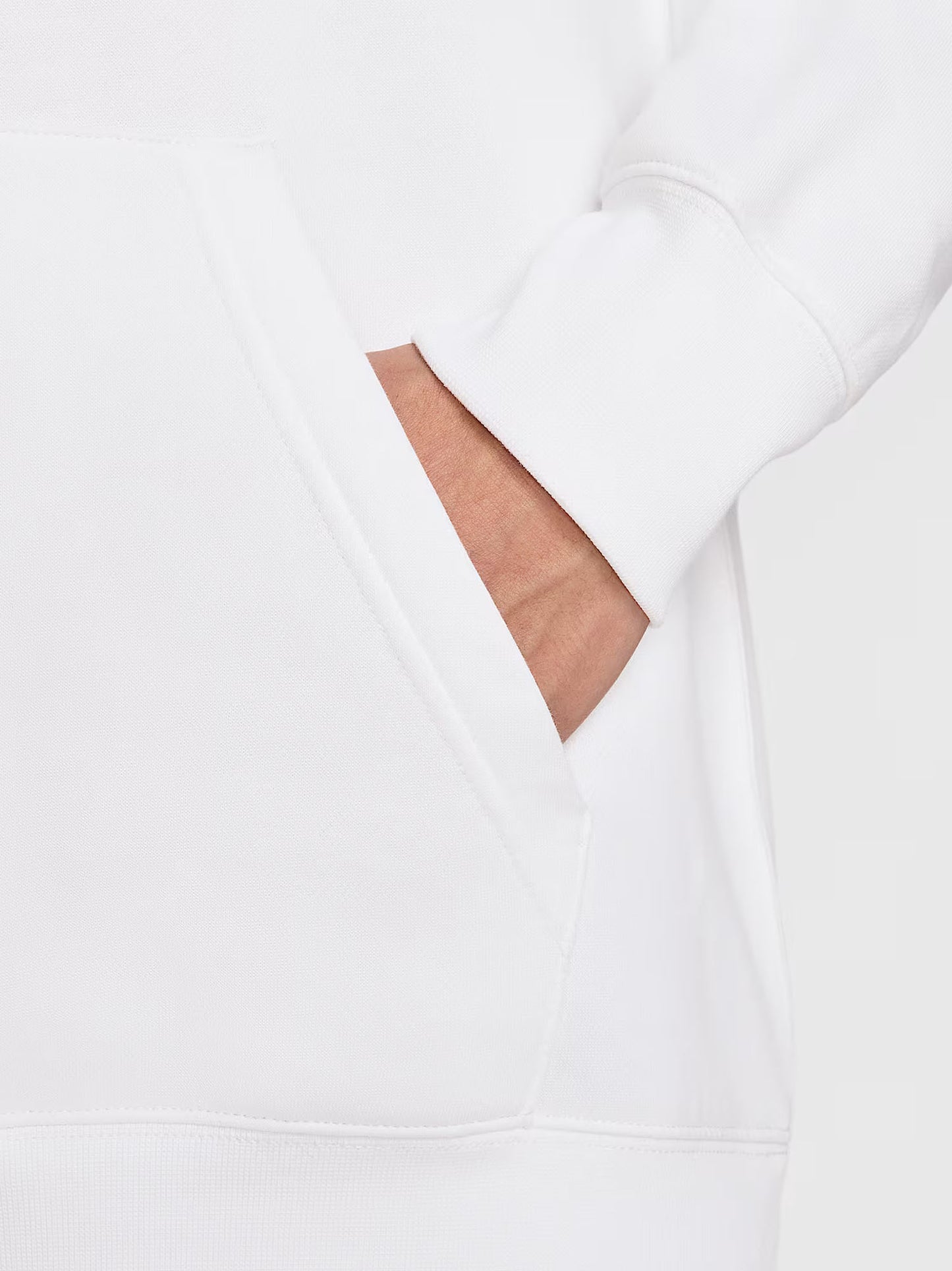 FELPA CLUB CON CAPPUCCIO NIKE DA UOMO BIANCO