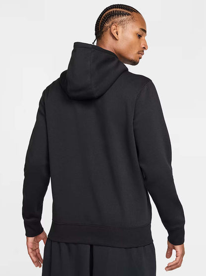 FELPA FULL ZIP CON CAPPUCCIO NIKE DA UOMO NERO