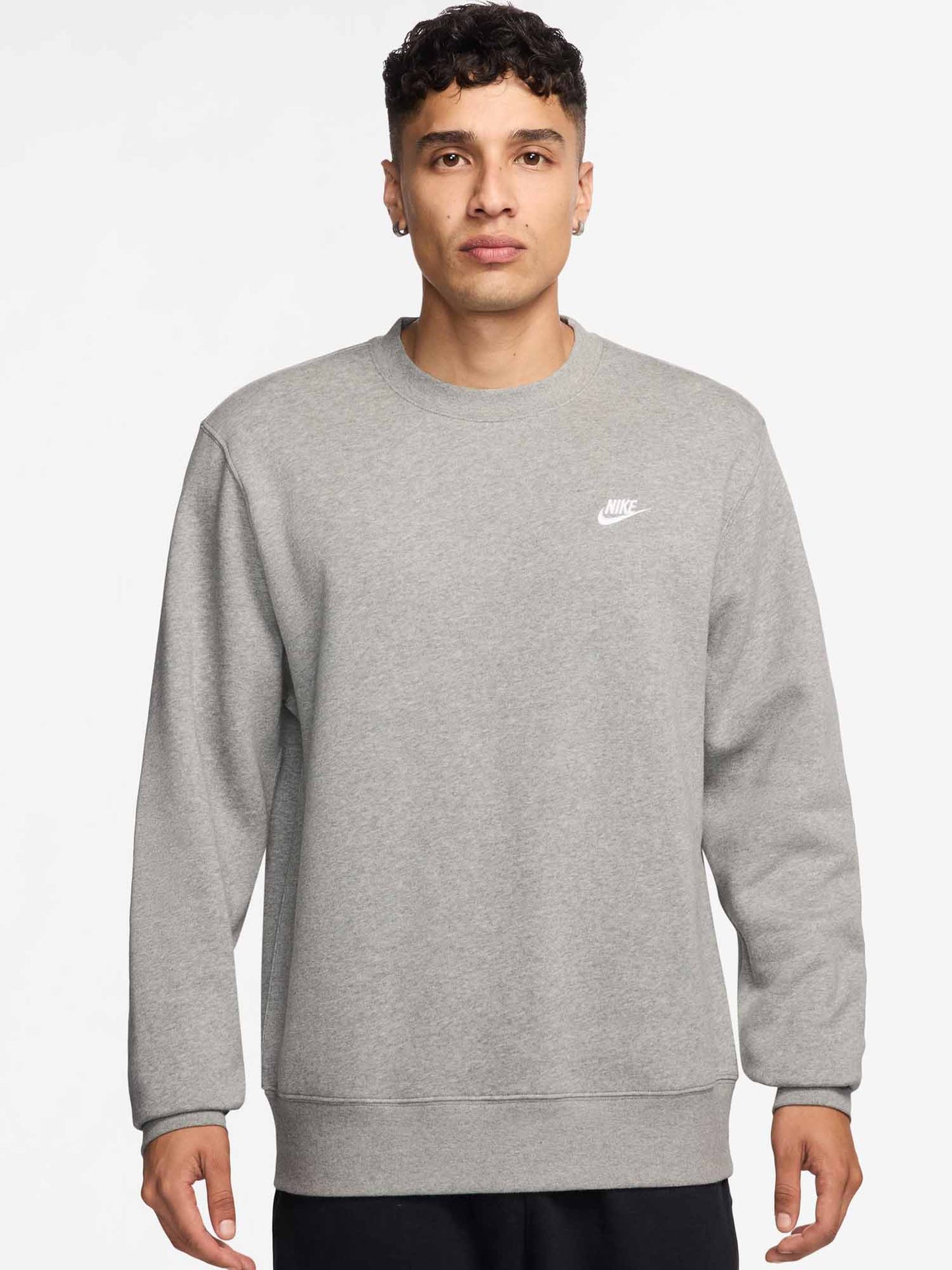 FELPA GIROCOLLO UOMO NIKE GRIGIO