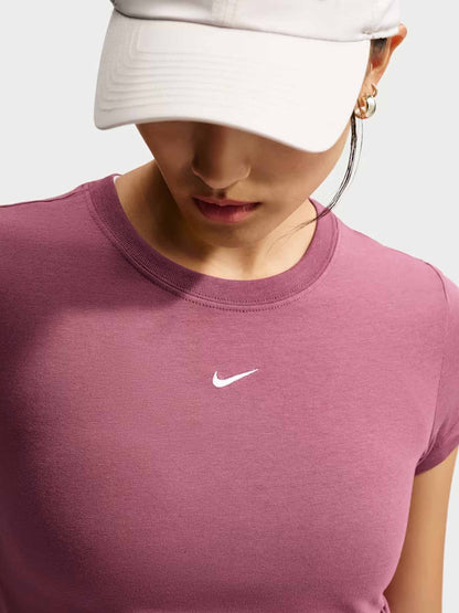 Nike t-shirt mm da donna rosa antico
