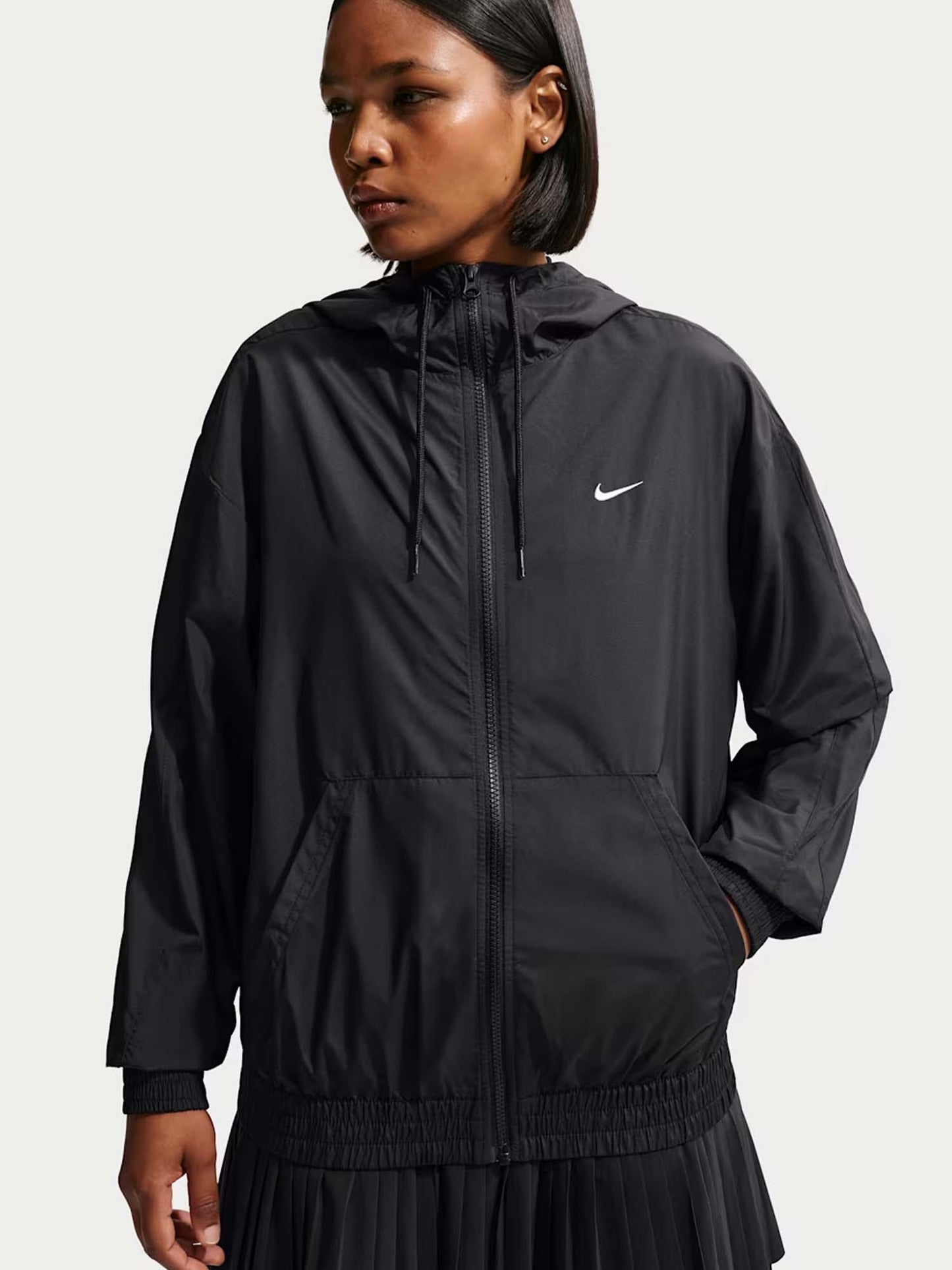Nike Sportswear Classic Wovens, felpa leggera donna nera sportiva
