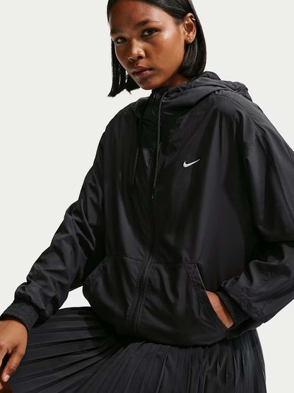 Nike Sportswear Classic Wovens, felpa leggera donna nera sportiva