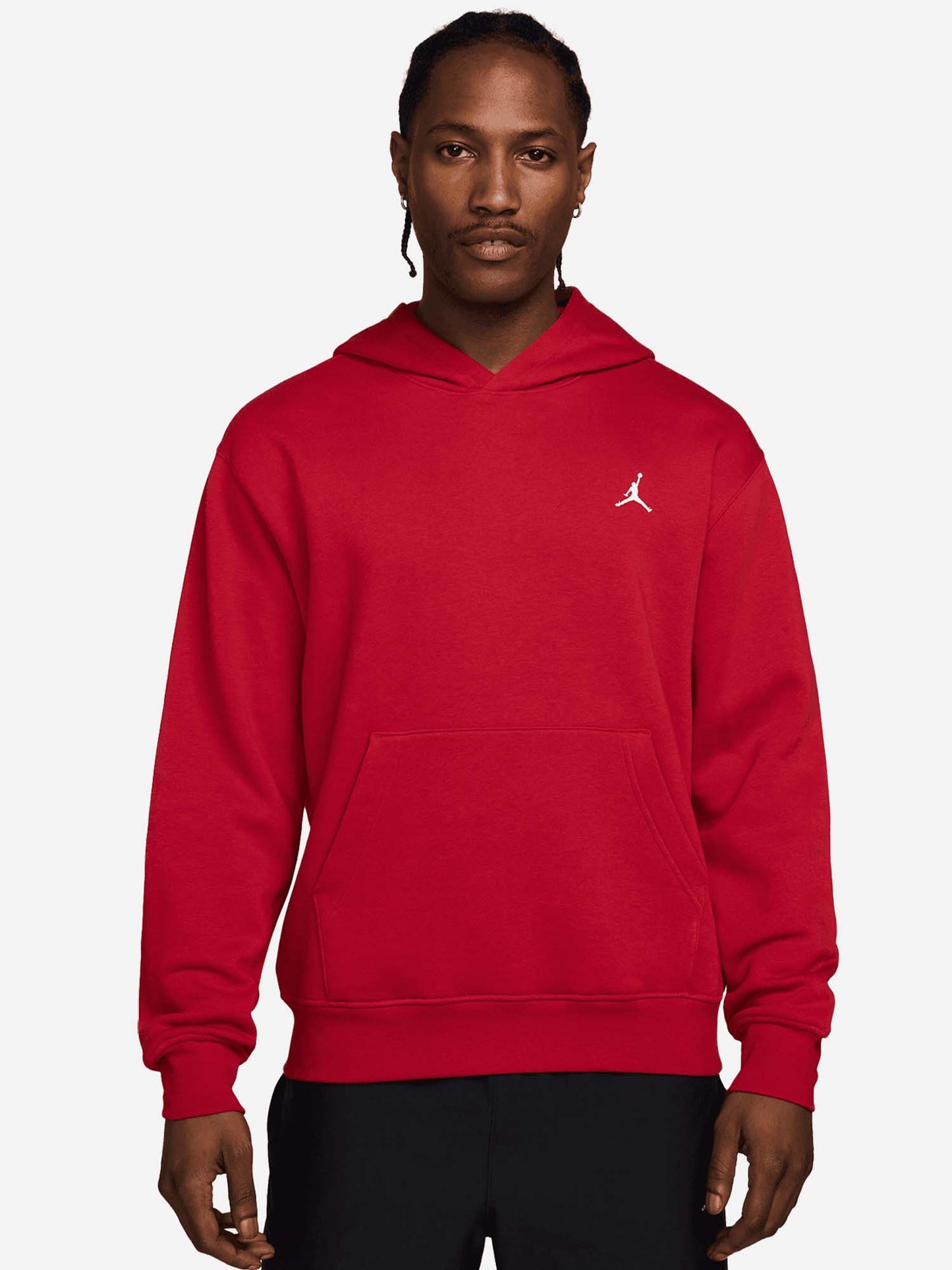 FELPA CON CAPPUCCIO JORDAN DA UOMO ROSSO