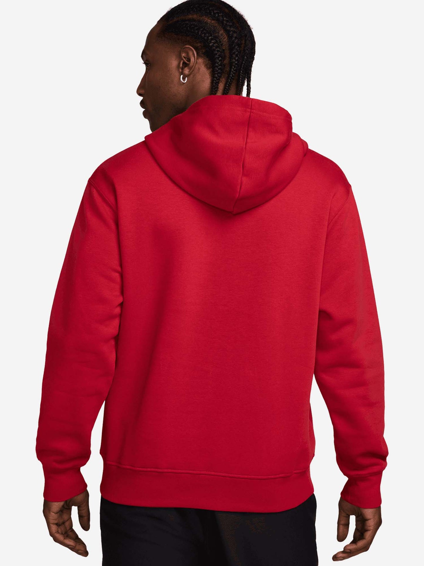 FELPA CON CAPPUCCIO JORDAN DA UOMO ROSSO