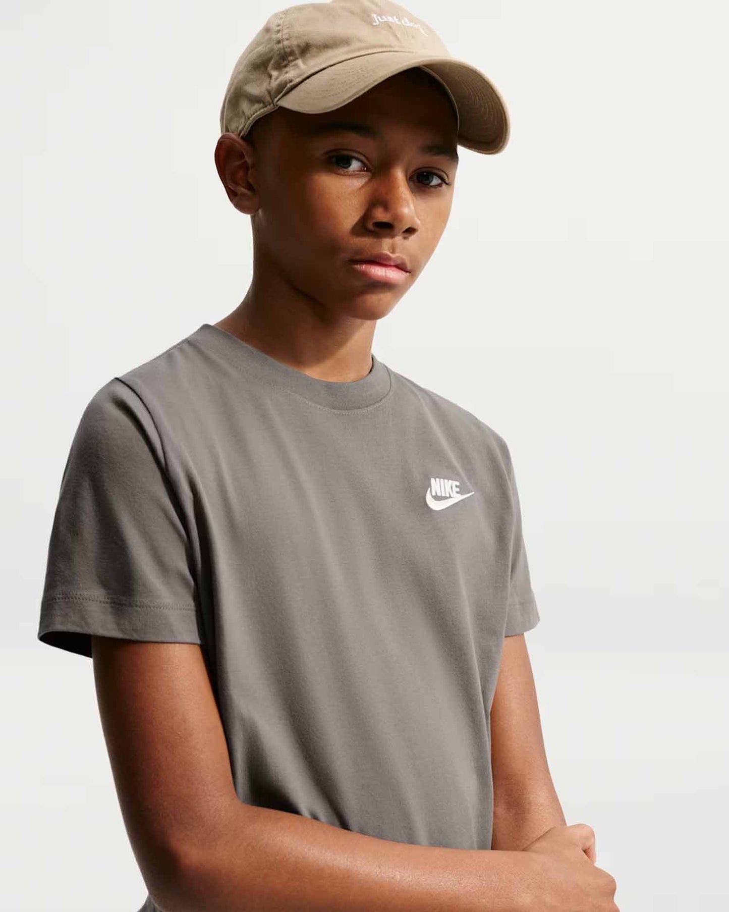 Nike Sportswear, t-shirt manica lunga da unisex bambino grigia