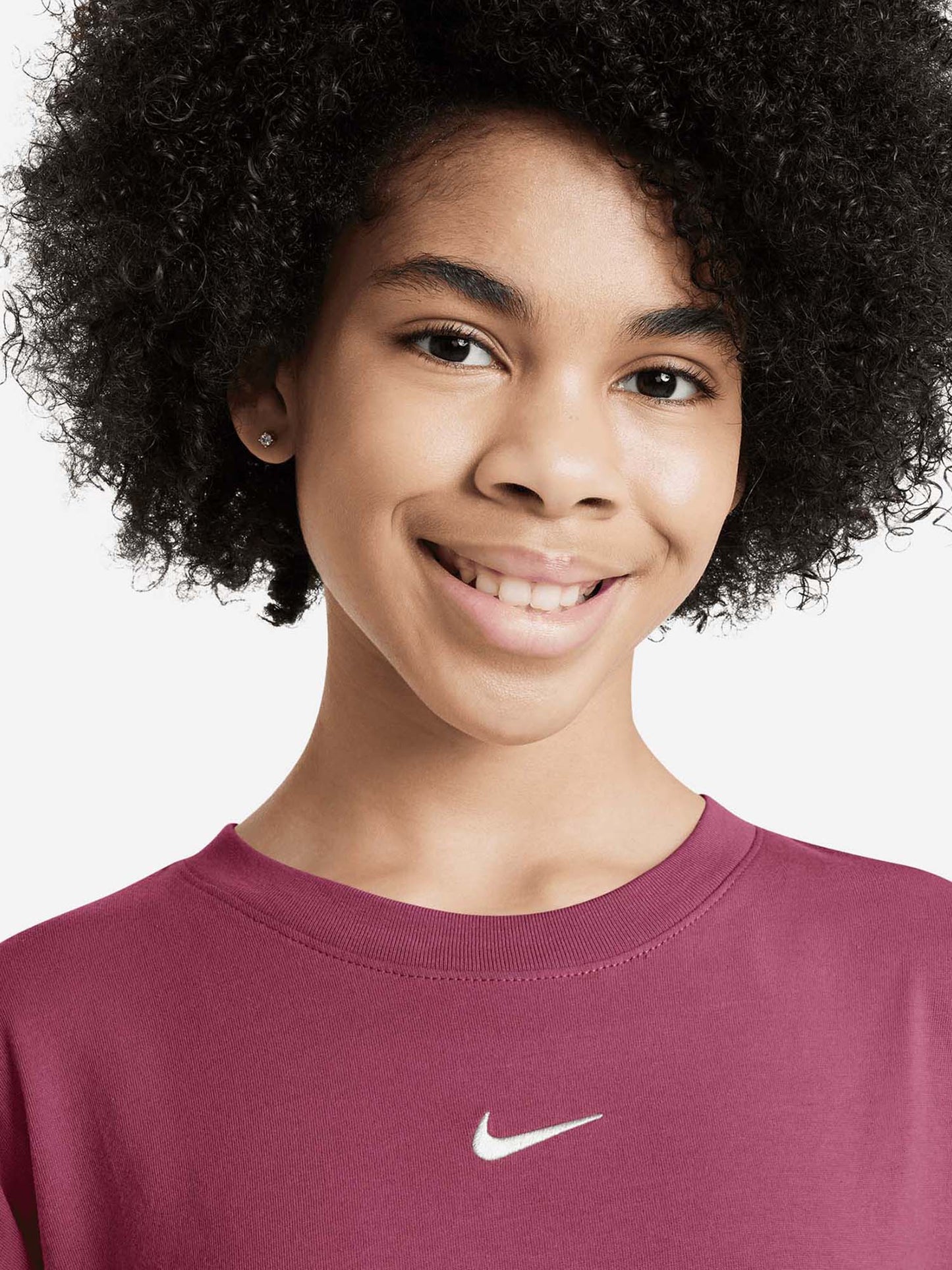 T-SHIRT ESSENTIAL NIKE DA RAGAZZA PRUGNA