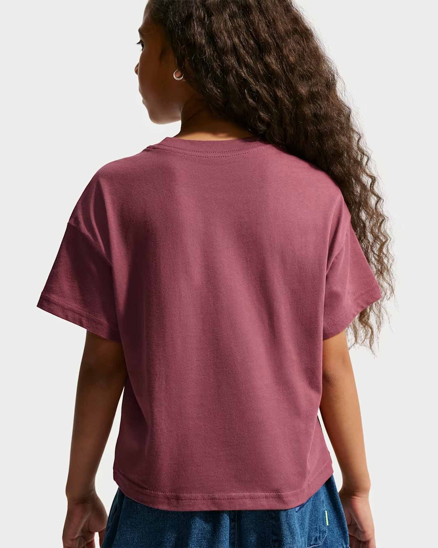 Nike Sportswear Essential, t-shirt a maniche lunghe unisex bambino fucsia