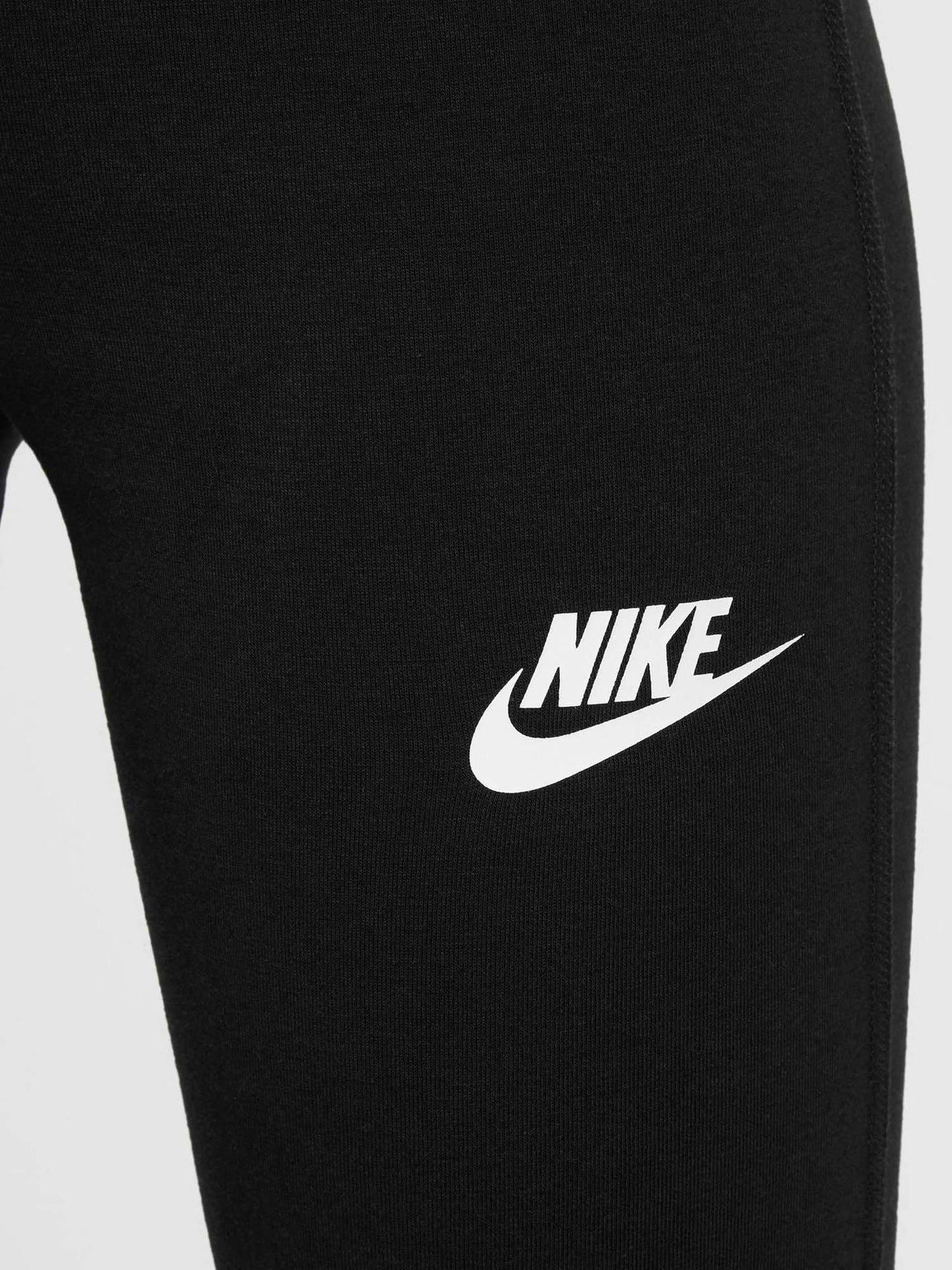 Leggings Nike a vita alta e gamba svasata per bambina in nero