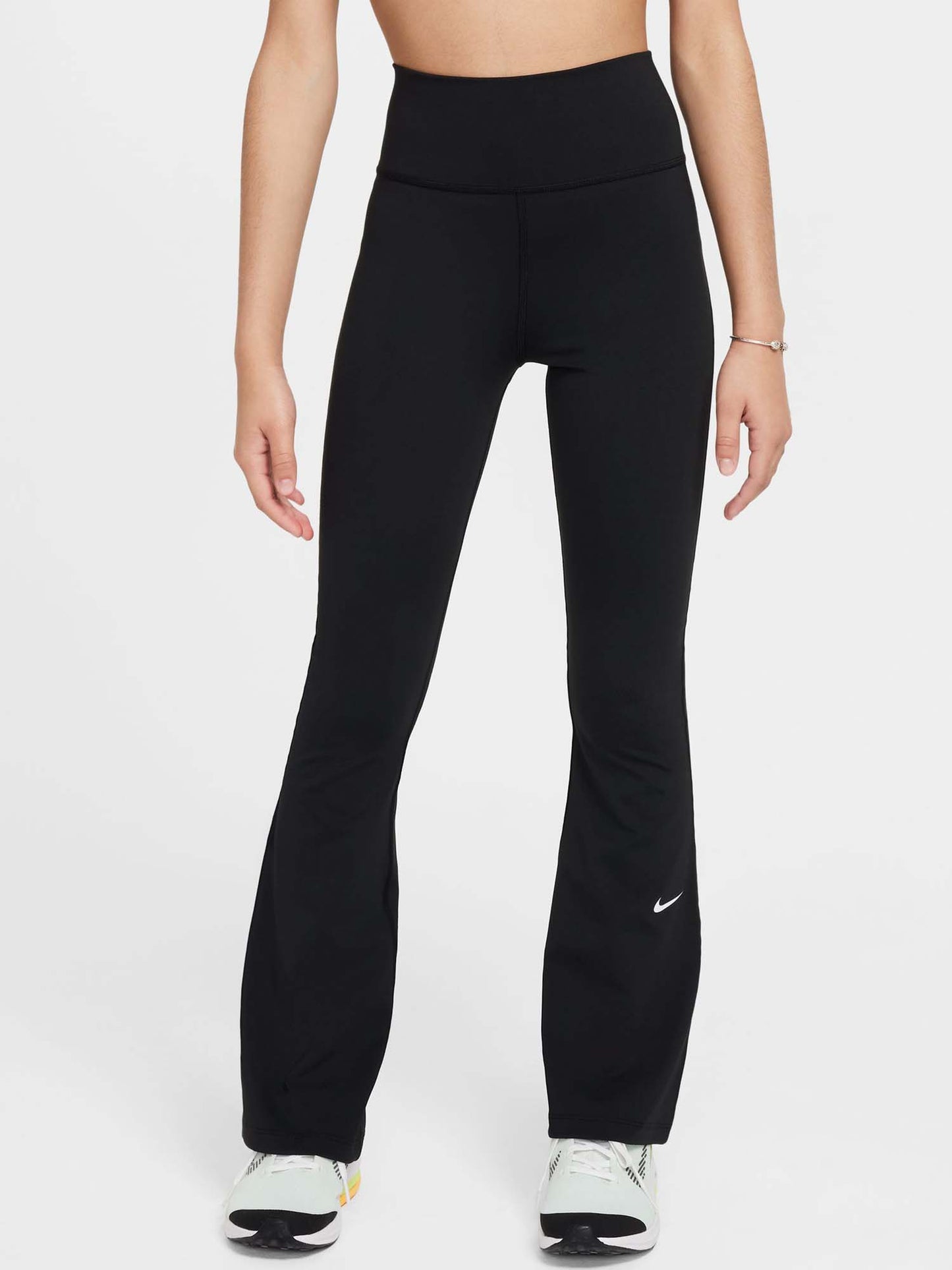 Leggings Nike One Dri-FIT flared neri unisex per bambino