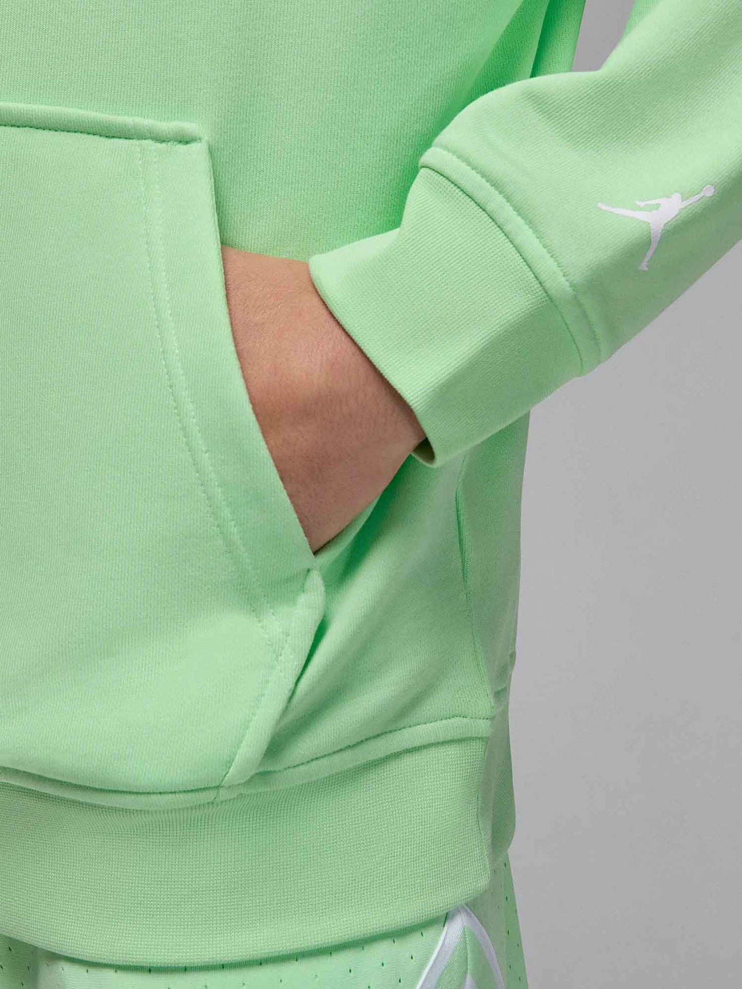 FELPA CON CAPPUCCIO JORDAN DA UOMO GIALLO FLUORESCENTE