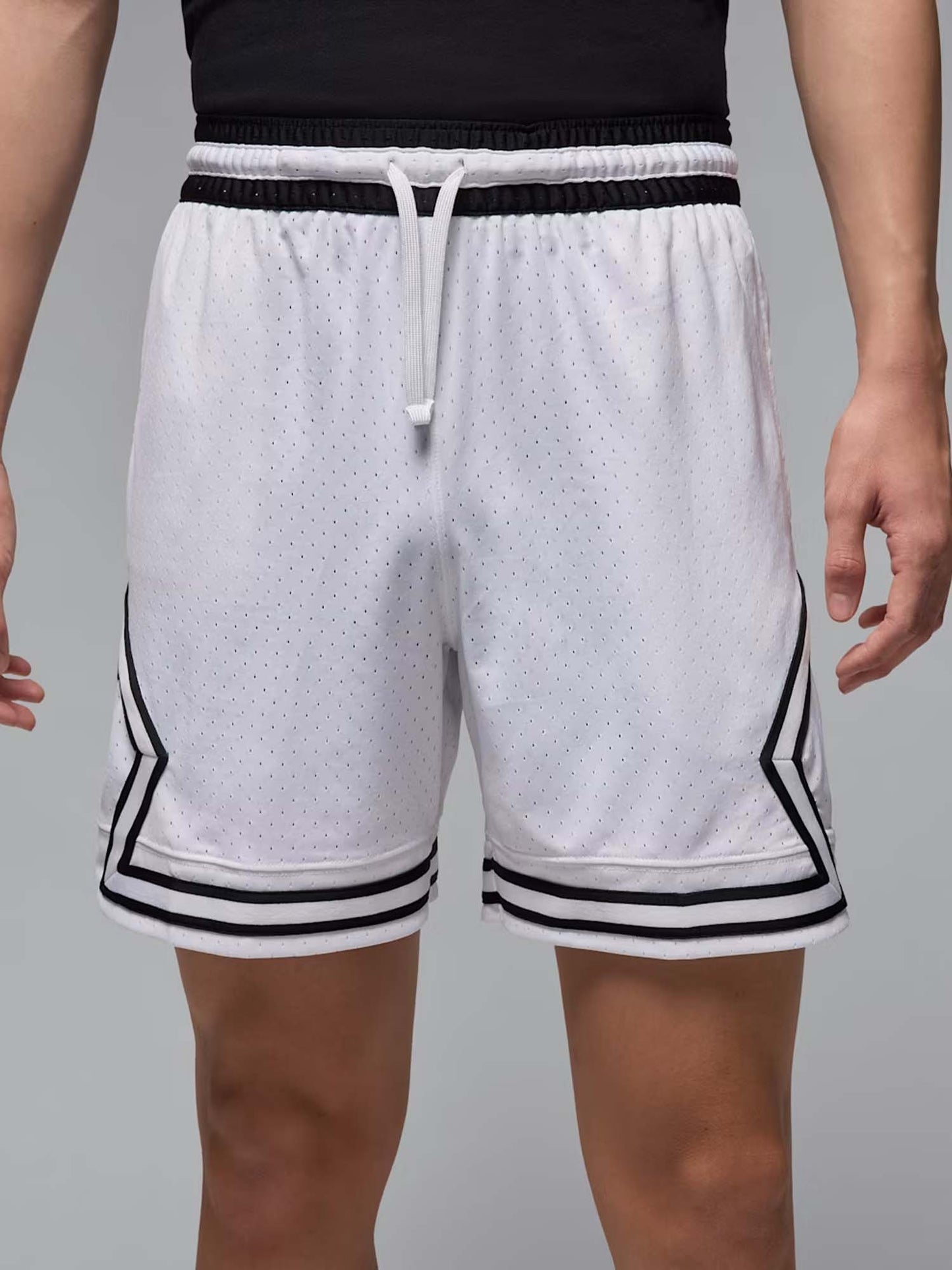 Short Jordan da uomo bianchi in mesh traspirante per basket