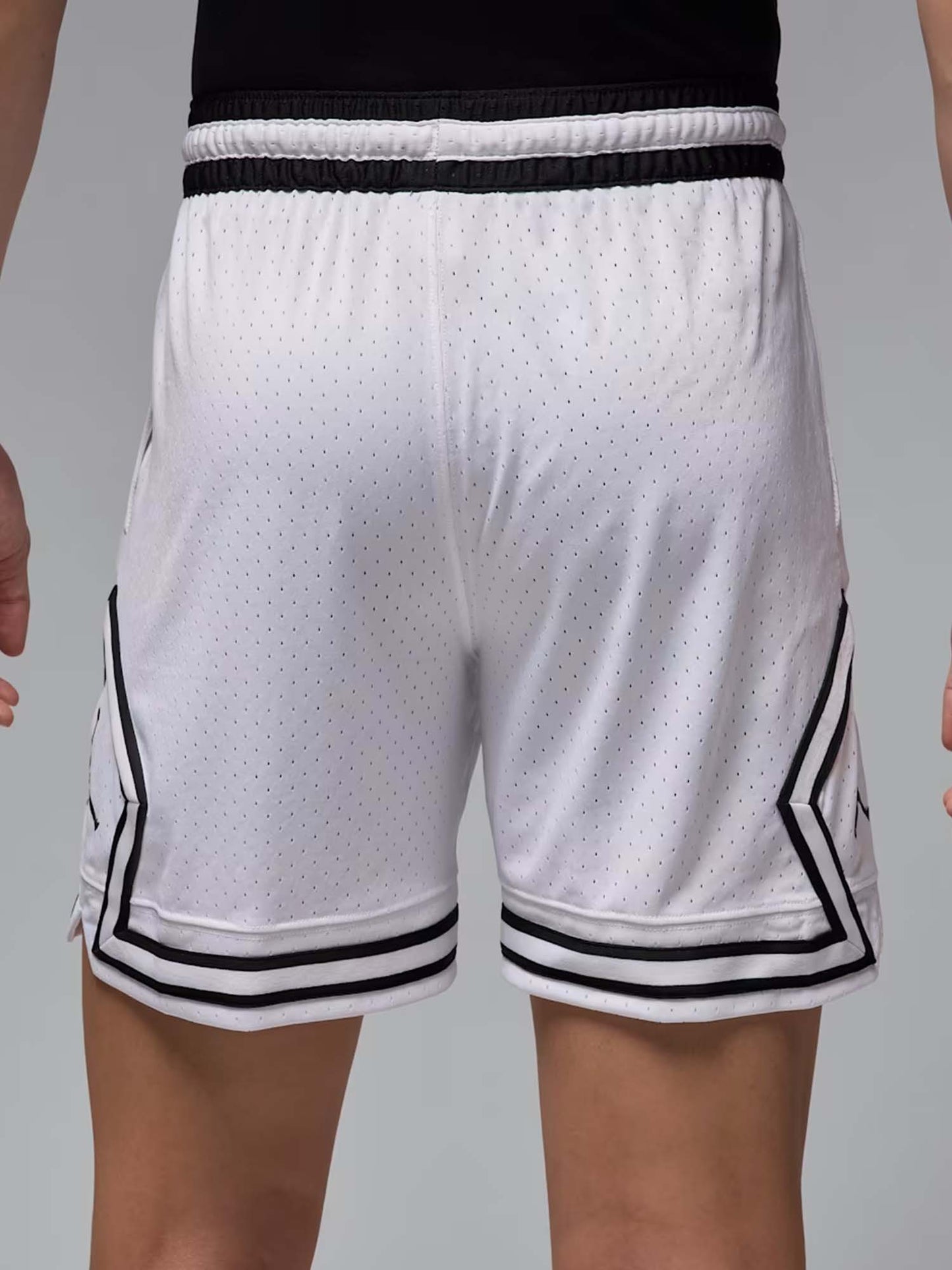 Short Jordan da uomo bianchi in mesh traspirante per basket