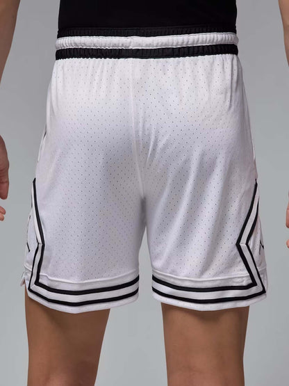Short Jordan da uomo bianchi in mesh traspirante per basket