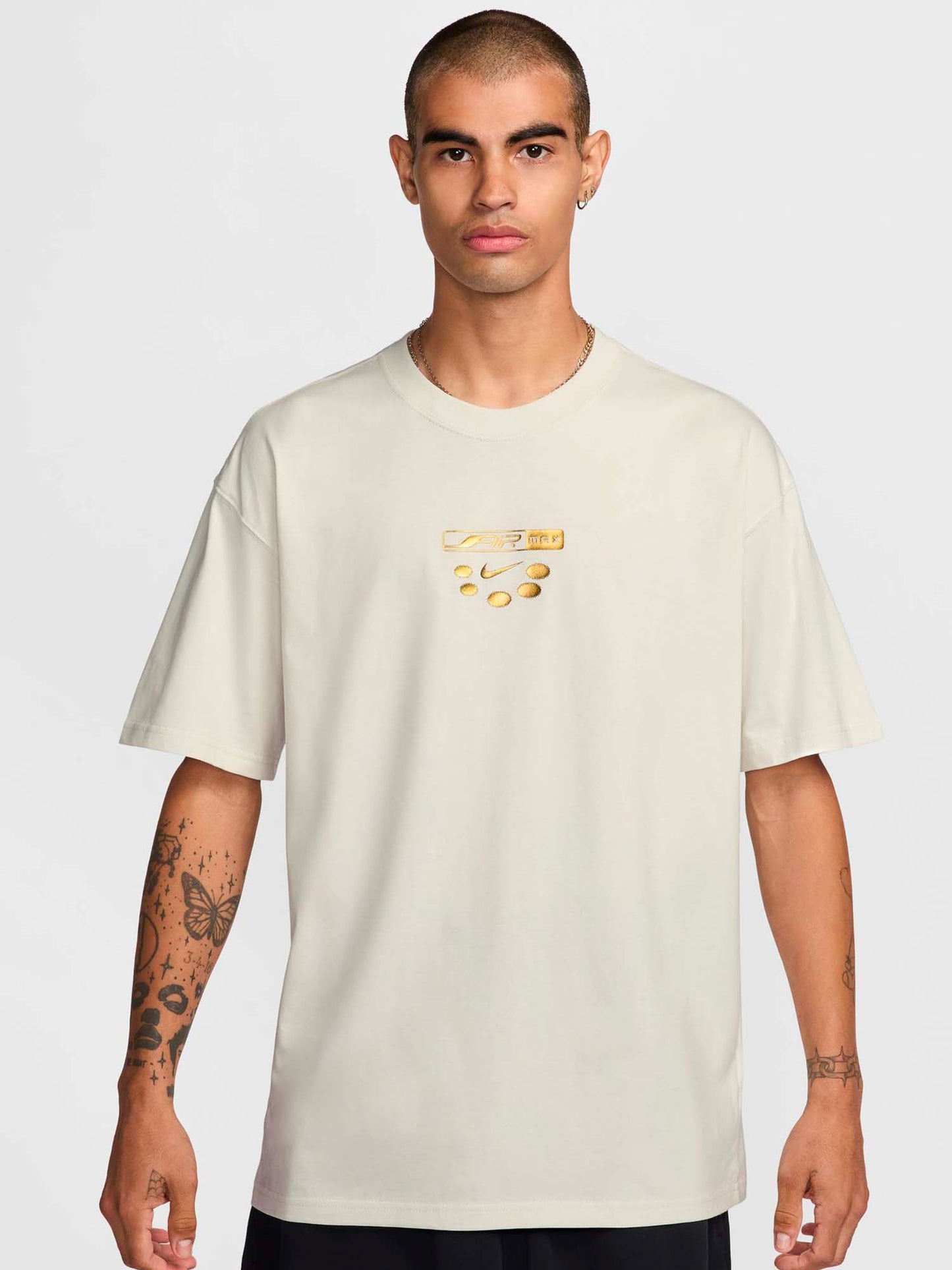 T-SHIRT SPORTSWEAR CON LOGO NIKE DA UOMO BEIGE