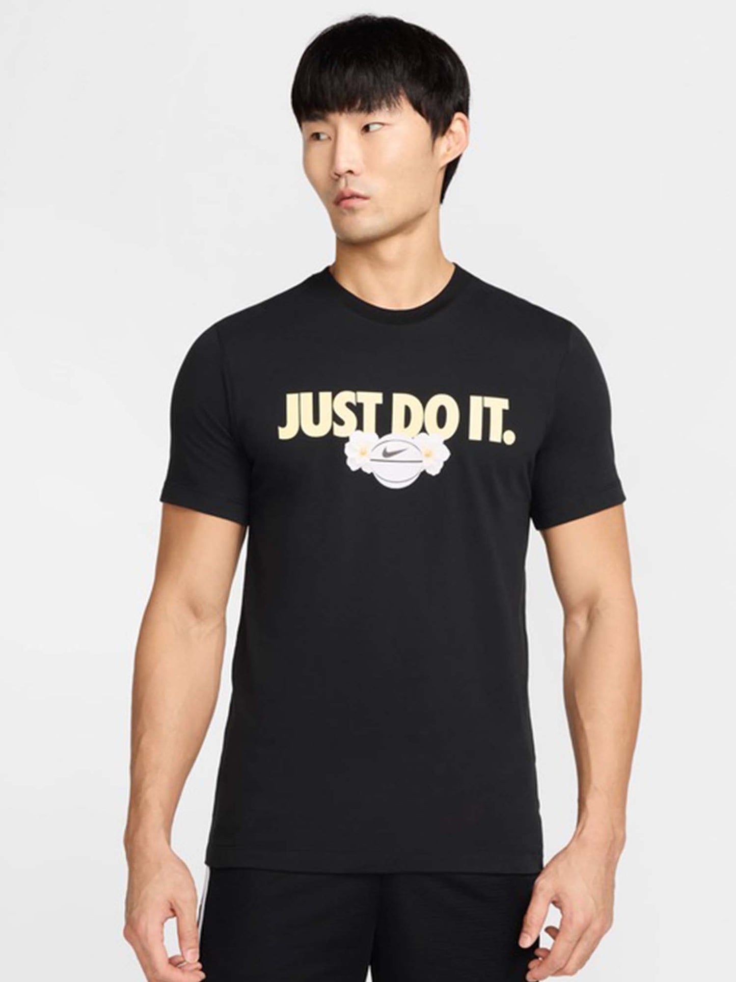 T-SHIRT CON MAXI LOGO NIKE DA UOMO NERO