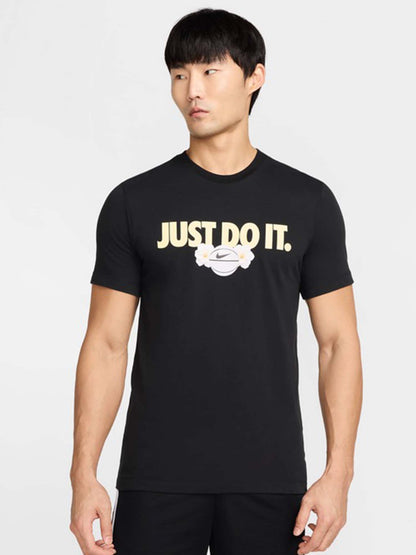 T-SHIRT CON MAXI LOGO NIKE DA UOMO NERO