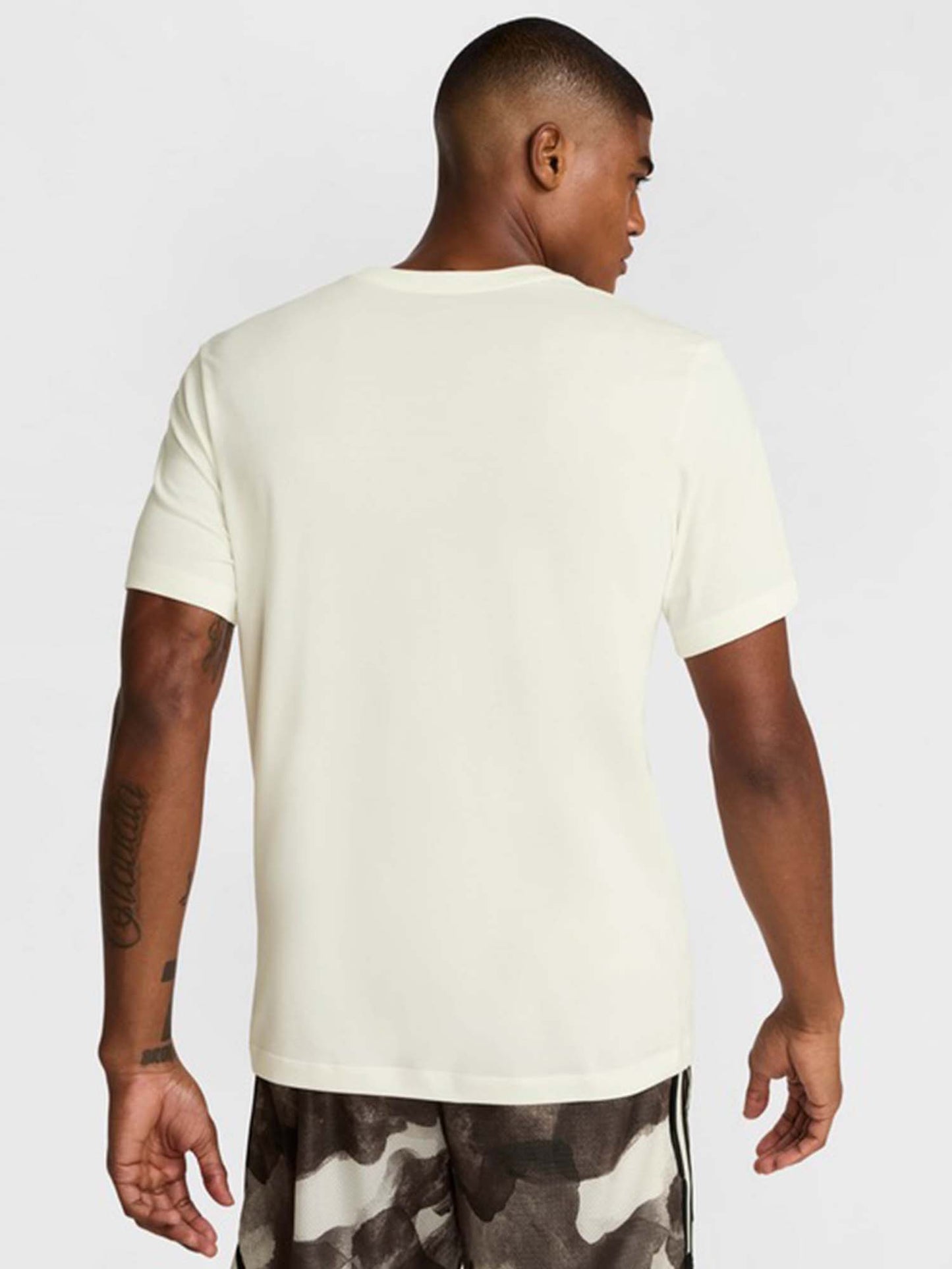 T-SHIRT CON MAXI LOGO NIKE DA UOMO PANNA