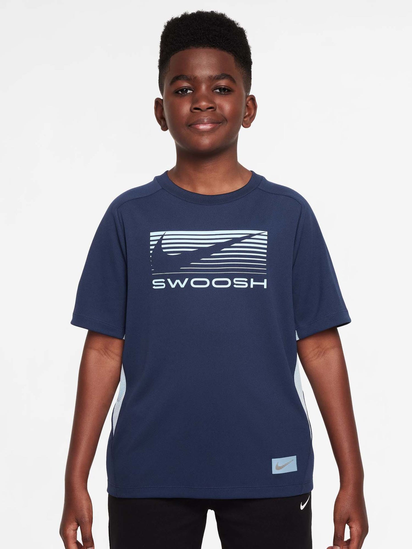 T-SHIRT DRI FIT NIKE DA BAMBINO BLU