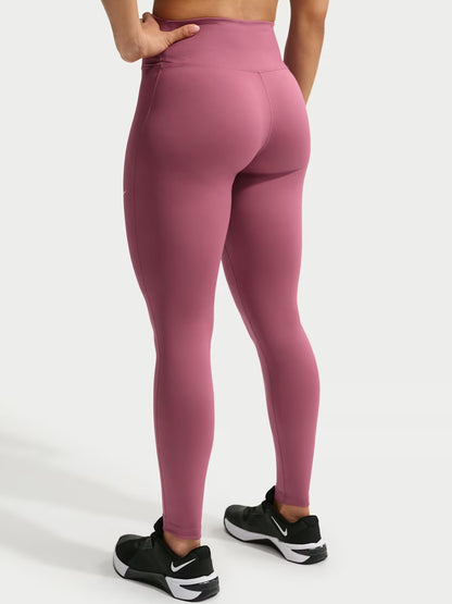 Nike one seamless leggings training da donna rosa antico