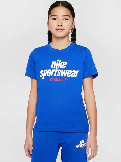 T-SHIRT NIKE BAMBINA ROYAL