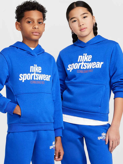 FELPA CON TASCA A MARSUPIO NIKE DA BAMBINO ROYAL