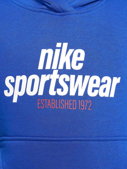 FELPA CON TASCA A MARSUPIO NIKE DA BAMBINO ROYAL
