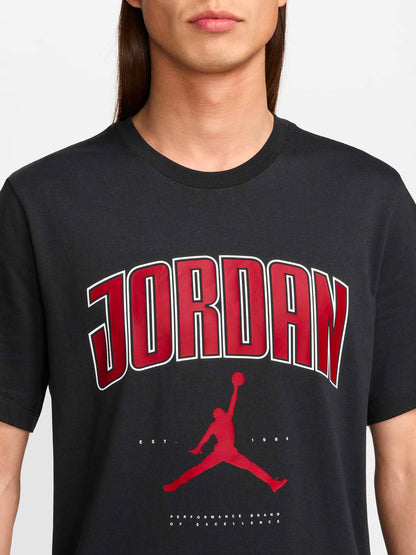 T-SHIRT MAXI LOGO JORDAN DA UOMO NERO