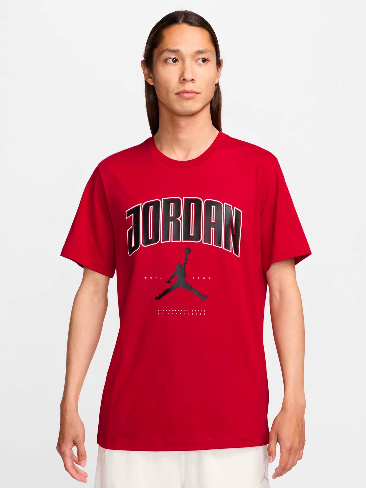 T-SHIRT MAXI LOGO JORDAN DA UOMO ROSSO