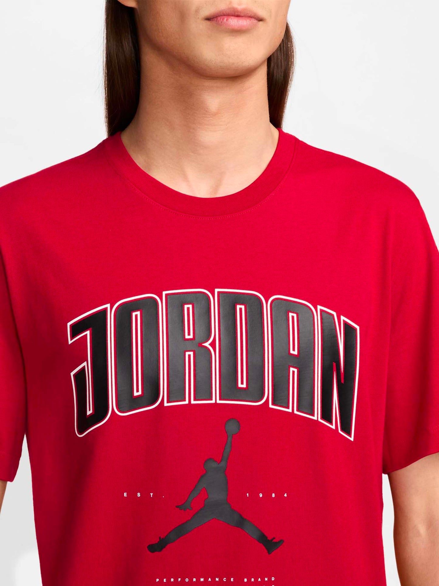 T-SHIRT MAXI LOGO JORDAN DA UOMO ROSSO