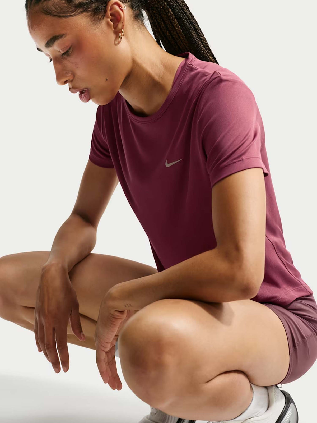 Nike Tempo, t-shirt da donna rosa