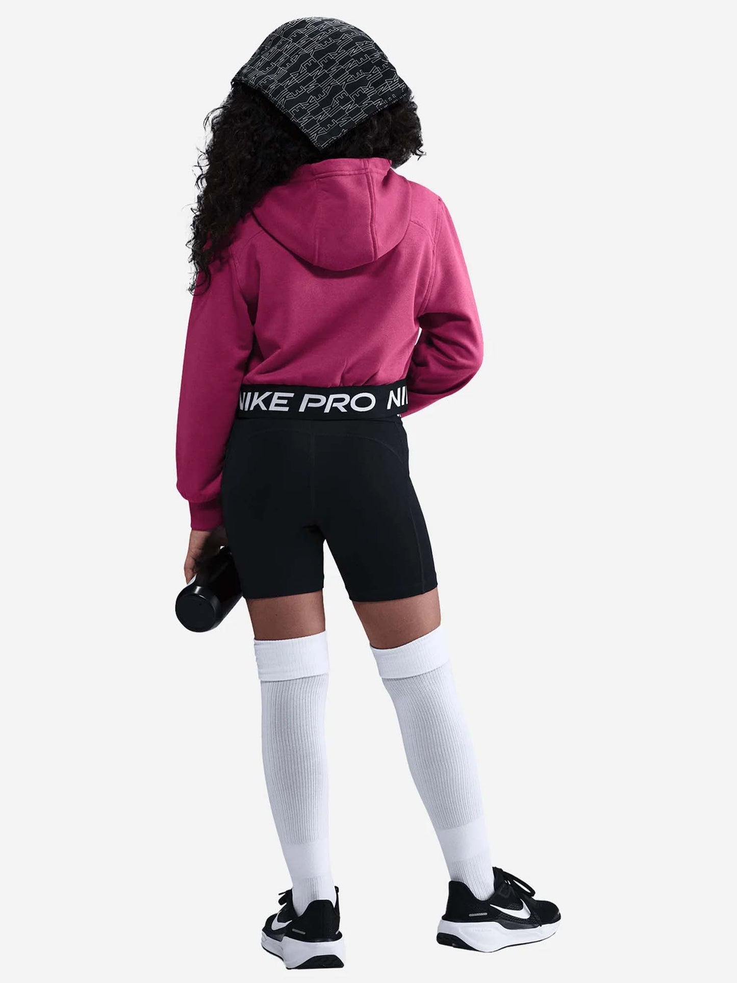 FELPA PRO CROP NIKE DA RAGAZZA PRUGNA