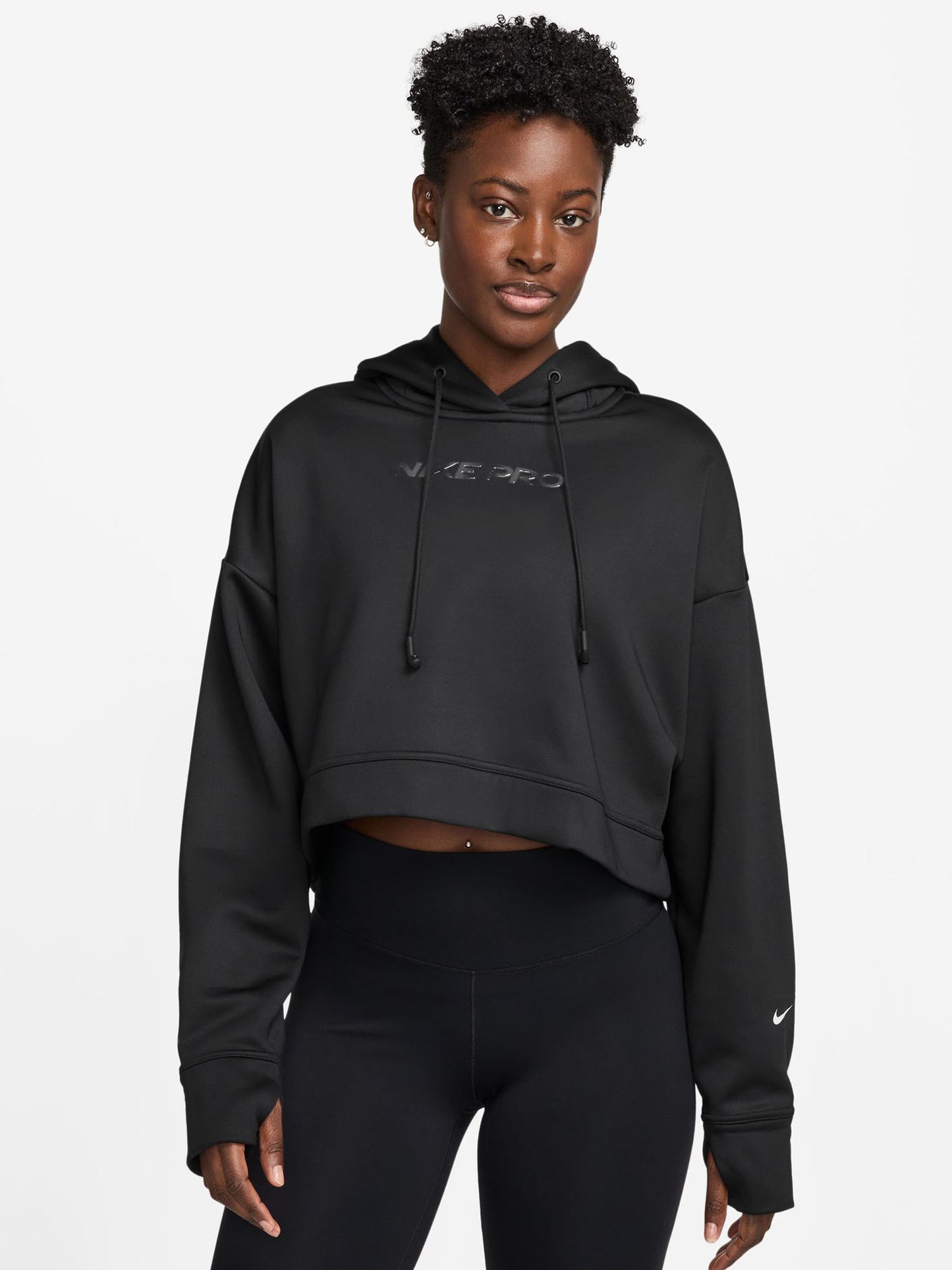 FELPA TRAINING NIKE PRO DA DONNA NERO