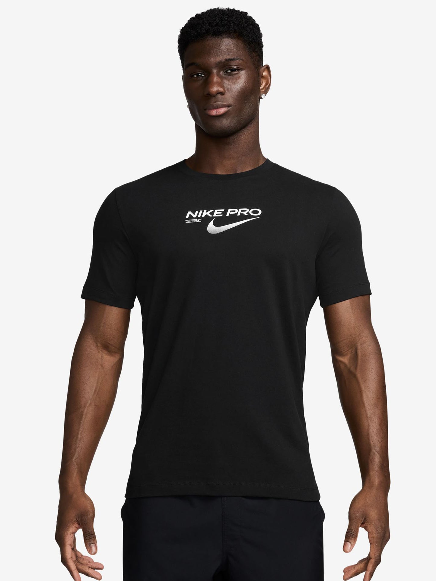 T-SHIRT TRAINING DRI-FIT NIKE DA UOMO NERO