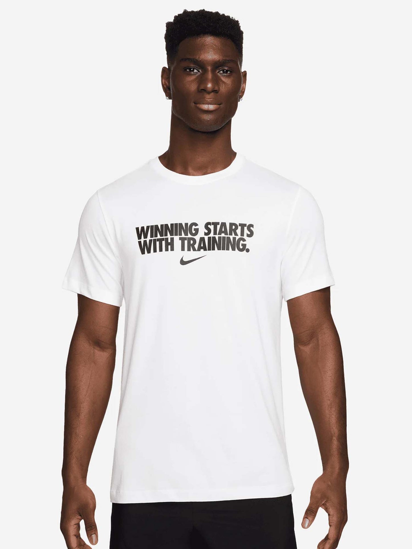 T-shirt Nike Dri-FIT da uomo bianca a maniche corte