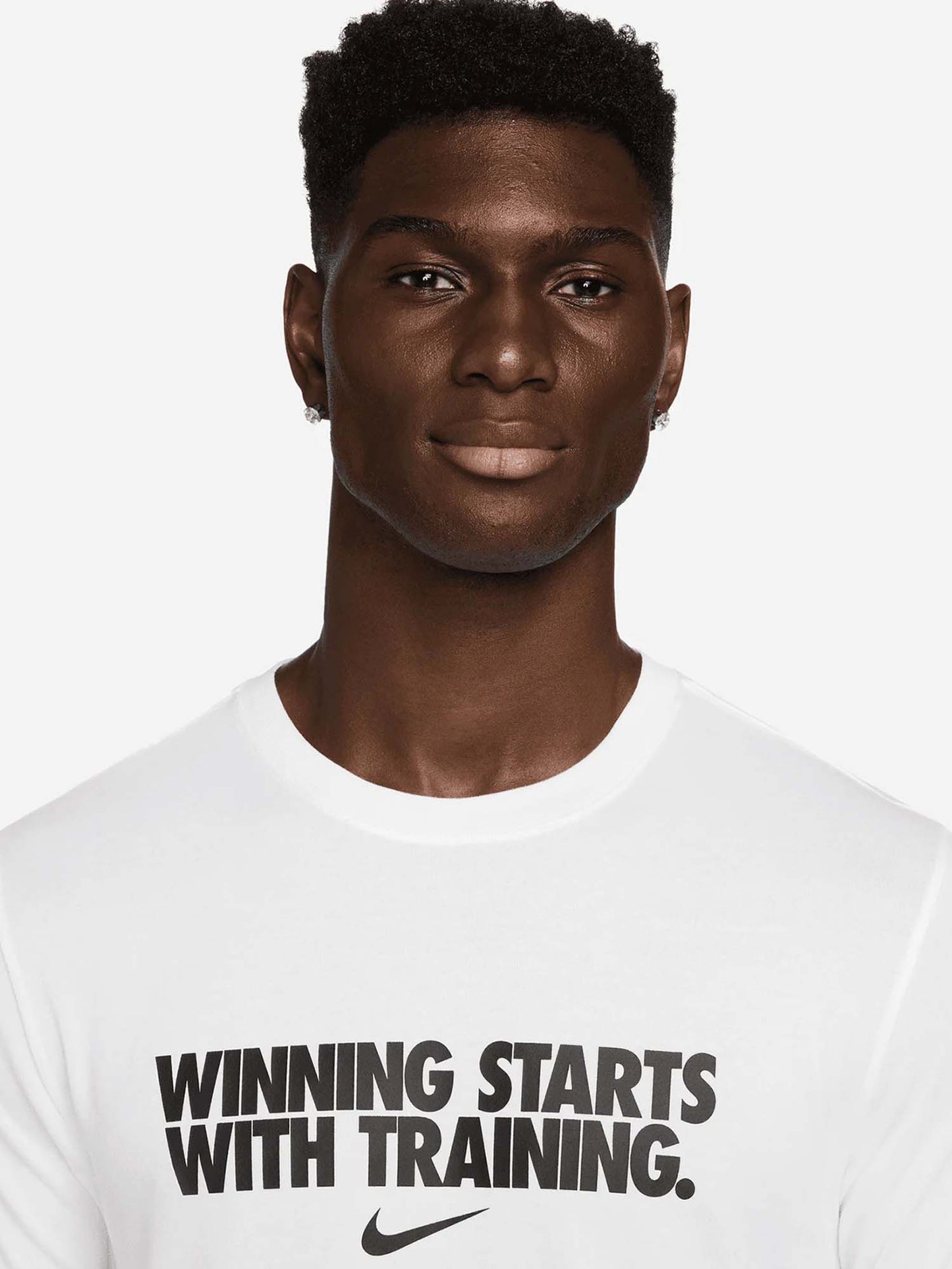 T-shirt Nike Dri-FIT da uomo bianca a maniche corte